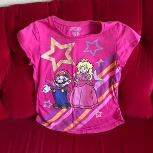 Super Mario Pink Shirt for Girls